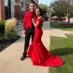 Jovani Red Dress Size 2